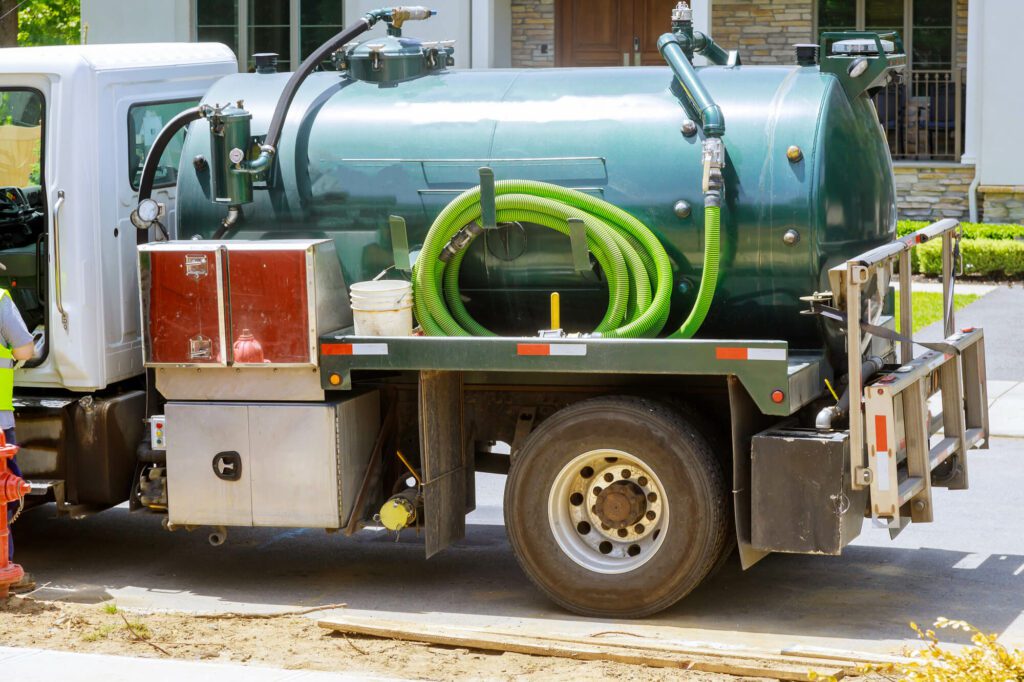 Locate a septic tank and pumping