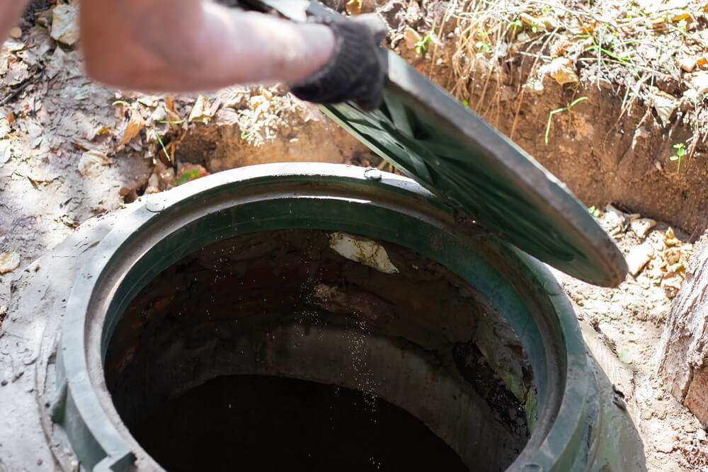 Locating a septic tank